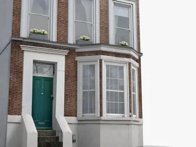 Realistic Old London House Collection 3D model