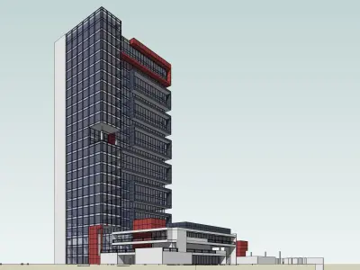 Sketchup Office building T4 3D model