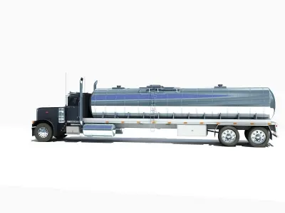 Dark Tanker Truck V21 3D model