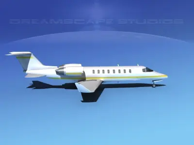 LearJet 45 V12 3D model
