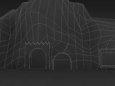 Taq-e Bostan 3d model Low-poly 3D model