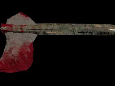 Axe for Battle Low-poly 3D model