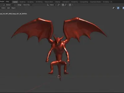 Gargo Dorgan For Your Game And Animation Low-poly 3D model Low-poly 3D model