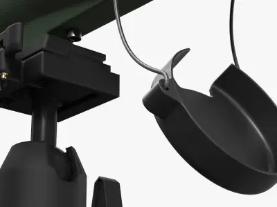 Long-Range Field Scope with Stand 3D model