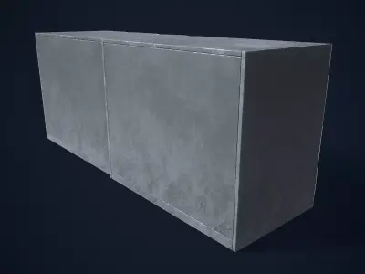Metal Industrial Drawers 3D model 3D model
