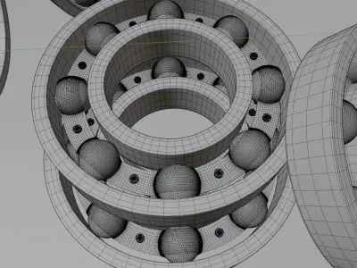 Simple bearing 3D model
