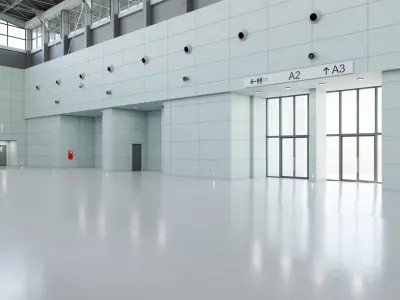 Exhibition Hall Interior 1 3D model