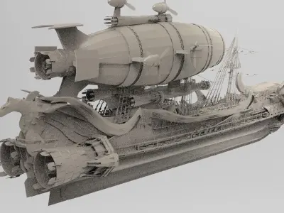 Hades Airship 3D model
