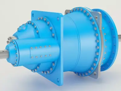 Industrial Gearbox Collection 3D model