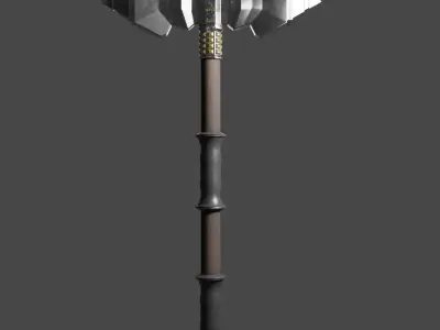 Two-headed war Hammer 3D model