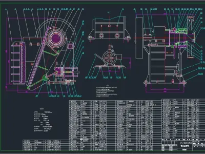 PE750x1060 JAW CRUSHER 3D model