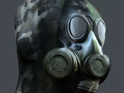 Helmet 3d model military combat Military Low-poly Low-poly  Low-poly 3D model 2