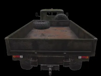 Russian Truck PBR Lowpoly Low-poly 3D model