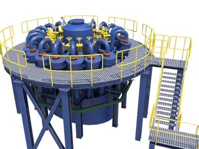 hidrociclones grandes 3D model