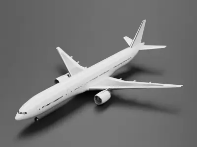 Boeing 777-300ER 3D model buy