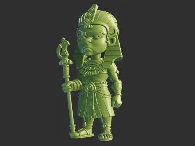 Egyptian King Figurine 3D print model
