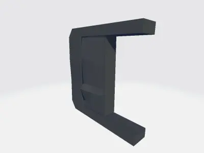 Military Suit Band Lock Low-poly 3D model