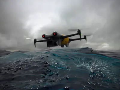Animated Camera Quadcopter Drone 3D model