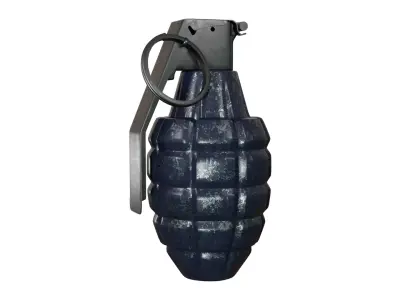 3D Hand Grenade Model High Quality LowPoly Low-poly 3D model