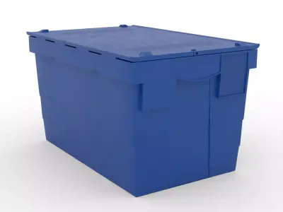 Distrubution container 600x400mm 3D model