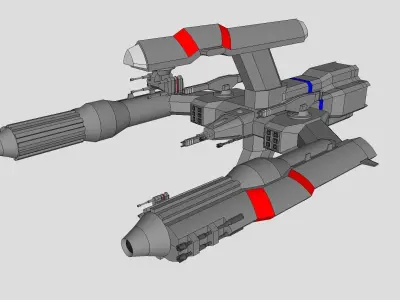 Spaceship-spacecraft-22 3D model