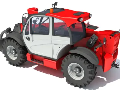 Telehandler tractor 3D model