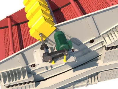 zaranda sludge dewatering machine 3D model