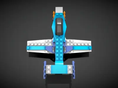 Lego Propeller Plane 3D model