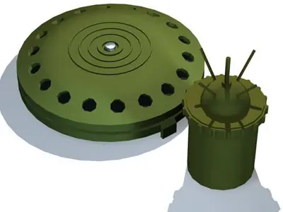 Land mines 3D model