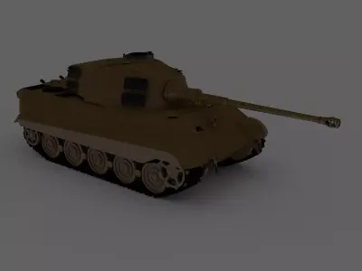 Panzer Tiger II Heinkel 3D model