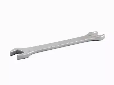 Old Steel Wrench 02 Low-poly 3D model