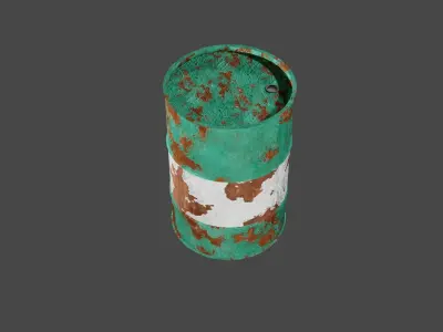 Old Barrel Free 3D model purchase