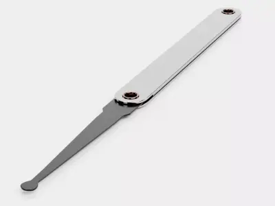 Lockpick V3 - Ball Tip Steel Pick Handtool 3D model