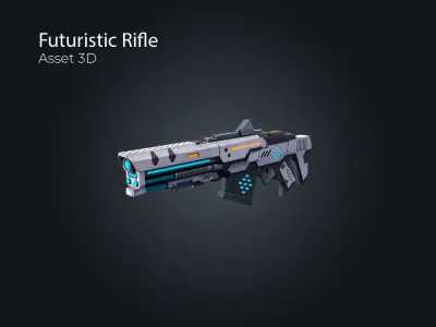 Futuristic Rifle V1 Low-poly 3D model