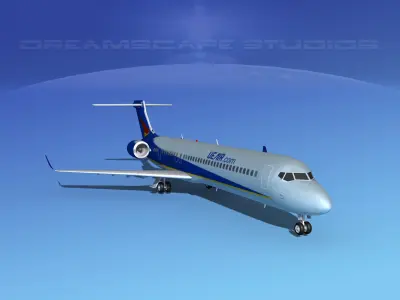 Comac ARJ21-900 Chengdu Airlines  3D model