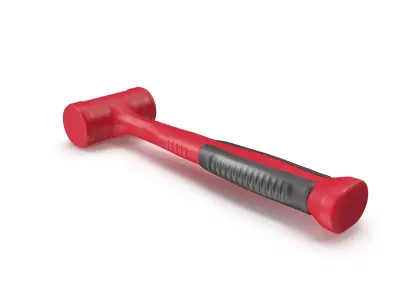 SO 32oz Dead Blow Soft Grip Handle Hammer Low-poly 3D model