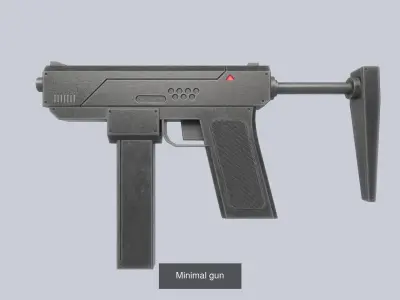 Minimal gun collection 3D Model Pack