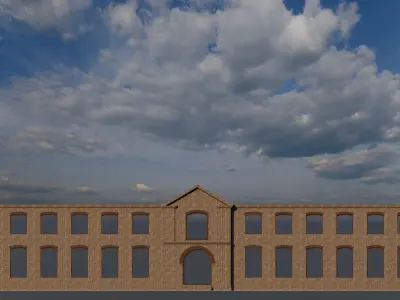 Commercial building-building classic 3D model