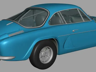 A 1970 Alpine A 110 sports car Free 3D model