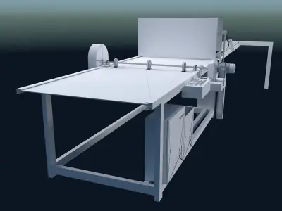 Roll Split Machine 3D model