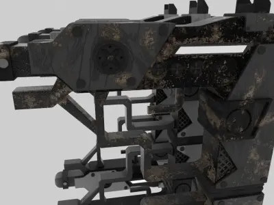 Sci-Fi Guns Low-poly 3D model