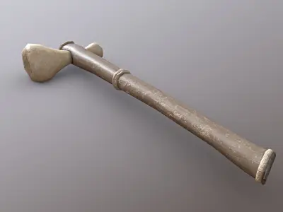 Hammer - Bone Low-poly 3D model
