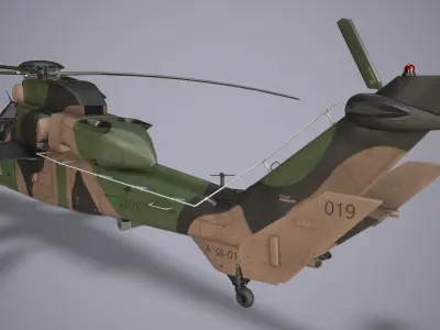 EC-665 Tiger ARH Australia Complex Animation Low-poly 3D model