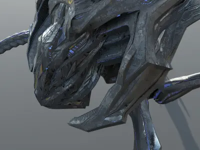 Scifi alien 3D model