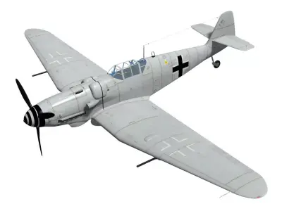 Messerschmitt Bf 109H 3D model