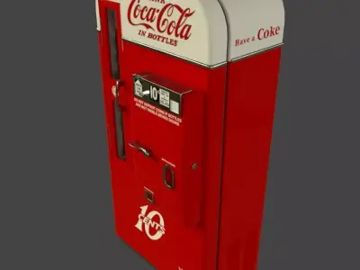 Coca Cola Vendo 81 vending machine PBR  Low-poly 3D model