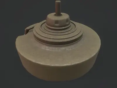 LandMine - Anti-tank - Models and Textures Low-poly Low-poly 3D model