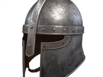 Viking Helmet 3D Model v01 Low-poly 3D model