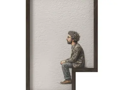 Illustrated wall art frame - Part 8 3D model