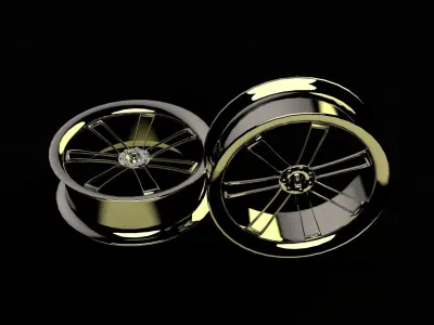 Car Wheels and Rims  3D model